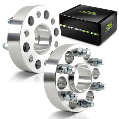 Customadeonly 2 Pieces 1.5" (38mm) Hub Centric Wheel Spacers 6x5.5 6x139.7 Тhread Pitch 14x1.5 Center Bore 78.1 to 77.8 Fit Newer Ram 1500 Wheels (77.8mm Bore) onto Silvera-do Hub (78.1mm Bore)