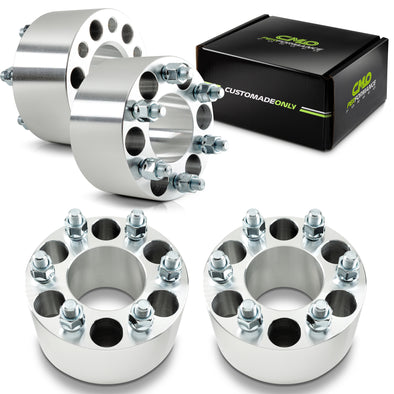 Customadeonly 4 Pieces 3" 75mm Wheel Spacers Adapters Bolt Pattern 6x5.5 to 6x5.5 6x139.7 Thread Pitch 12x1.5 Studs