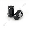 Customadeonly 20 Pieces 1.377" 35mm Close End Tuner Steel Black Lug Nuts Thread Studs 14x1.5 Hex 19 Conical Cone Seat Racing