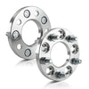 Customadeonly 2 Pieces 0.59" 15mm Lug Centric Conversion Anodized Silver Wheel Adapters (Change Bolt Pattern) 5x114.3 to 5x100 Center Bore 73mm Thread Pitch 12mm x 1.5