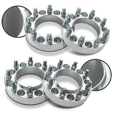 Customadeonly 4pc 1.5" Hubcentric Wheel Spacers 8x180 Compatible for 2011-2018 Silverado Sierra 2500 3500 Adapters
