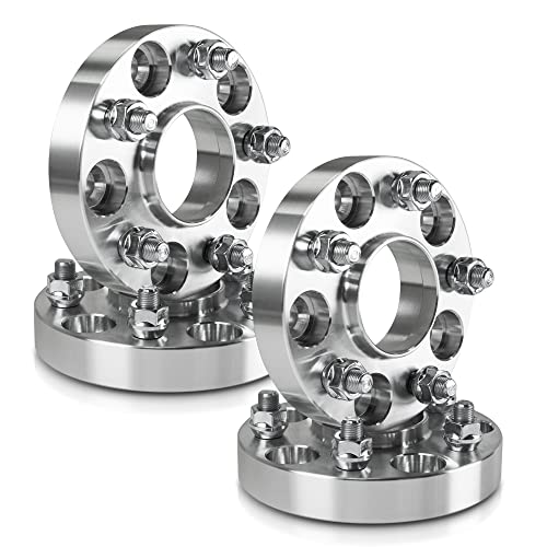 25mm (1 Inch) Hubcentric 5x135 Wheel Spacers Compatible For F150 1997-1999 , Expedition 1997-1999, Compatible For Lincoln Navigator 1998-1999 (4pcs 87mm M12x1.75) Trimming Factory Studs May Required