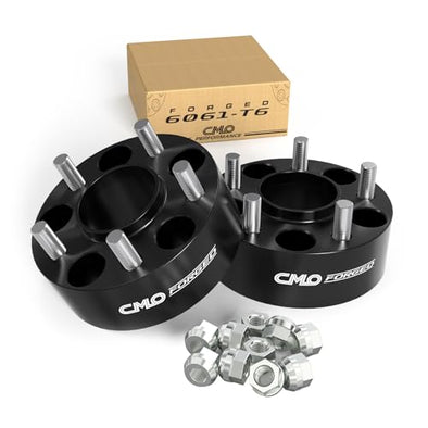 Customadeonly 5x108 Wheel Spacers 2" (50mm) Forged Black Hubcentric Compatible with Ford Fusion, Jaguar F-Type XF XJ XK XE S-Type X-Type, Lincoln LS MKZ MKC Continental (2pcs, 63.4mm, M12x1.5)