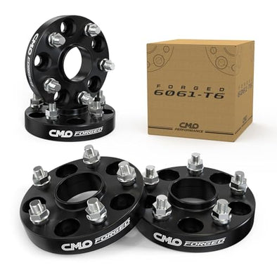 Customadeonly 5x100 Forged Hubcentric Wheel Spacers 25mm (1 Inch) Black (4pcs) – Compatible for Toyota Corolla, Prius, Matrix, Celica, Scion tC, Lexus CT200h, Pontiac Vibe (54.1mm CB, M12x1.5 Studs)