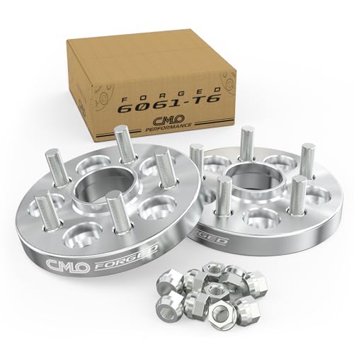 Customadeonly 5x4.5 Wheel Spacers for Explorer 2011-2018, Flex 2008-2018, Taurus 2008-2017 (2pcs 63.4mm Hub Bore 1/2"-20 Thread Pitch) Hubcentric 1 Inch Thick -Trimming Factory Studs May Required