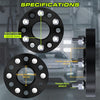 Customadeonly Forged 2 Inch (50mm) 6x139.7 Wheel Spacers for Toyota Tundra 2022-2024, Lexus GX550 Hubcentric Black (2pcs 95.1mm M14x1.5) Truck Spacer 6x5.5 6 Lugs