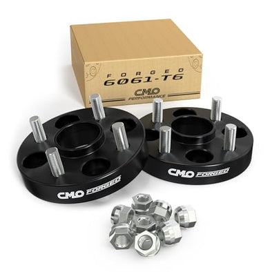 Customadeonly 4x108 Forged Hubcentric Wheel Spacers 25mm (1 Inch) Black (2pcs) – Compatible for Ford Contour, Escort, Focus, Fusion, Mercury Cougar (63.4mm Center Bore, M12x1.5 Studs)