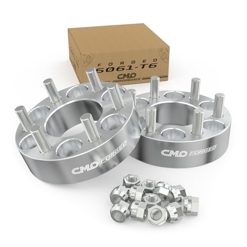 Customadeonly 6x127 (6x5) to 6x120 (6x4.72) Forged Wheel Adapters 38mm (1.5 Inch) – Compatible for 6x127 Hubs to Fit 6x120 Wheels – 2pc Set, 78.3mm Bore, M12x1.5 Studs