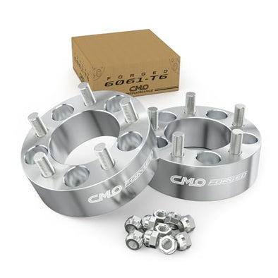 Customadeonly Forged 5x127 (5x5) Wheel Adapters 50mm (2 Inch) (2pcs, 78.4mm Bore, 1/2" Studs) Compatible with Jeep Wrangler JK/JL 2007–2018, Grand Cherokee WJ/WK 1999–2010