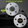 Customadeonly 5mm (3/16 Inch) 5x100 Hubcentric Wheel Spacers Without Lip, Compatible for PT Cruiser Sunfire, Sebring Grand Am, Cavalier, Century Skylark, with 5x100 hubs (2pc 57.1mm M12x1.5) Spacer