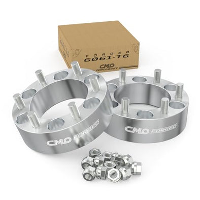 6x5.5 Wheel Spacers Forged 2 Inch (50mm)Compatible For GMC Jimmy C15 K15 K1500 K1500 Suburban, Chevy Blazer K1500, For Jeep Cherokee, International Scout (2pc 108mm 7/16-20 Studs) 6x139.7 Spacer