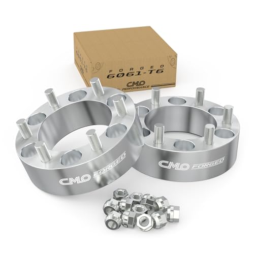 6x5.5 Wheel Spacers Forged 2 Inch (50mm)Compatible For GMC Jimmy C15 K15 K1500 K1500 Suburban, Chevy Blazer K1500, For Jeep Cherokee, International Scout (2pc 108mm 7/16-20 Studs) 6x139.7 Spacer