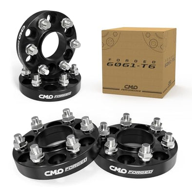 Customadeonly 25mm (1 Inch) 6x135 Hubcentric Black Wheel Spacers (with Lip) Compatible for Ford F-150 Expedition 2004-2014, Mark LT 2006-2008, Navigator 2003-2014 (4pcs 87.1mm M14x2.0)