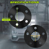 Customadeonly 5x120 Wheel Spacers for 2010-2024 Camaro,2014-2020 Impala, 2020-2024 Corvette C8, 2008-2019 CTS, 2020-2023 CT5 (4pcs 5mm Thick Black) 5x4.72 66.9mm Bore 3/16" Thick