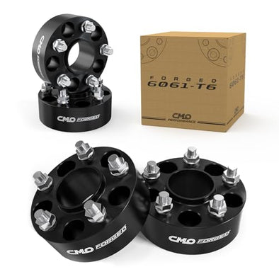 Customadeonly Forged 5x5.5 (5x139.7) Black Hubcentric Wheel Spacers 2 Inch (50mm) | 4pcs | 77.8mm Bore | 14x1.5 Studs | Fits Ram 1500 2012–2018, 1500 Classic 2019–2022