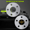 6mm Wheel Spacers Hubcentric 5x4.75 Compatible For Camaro 1982-2002, Corvette 1984-2019, Blazer 1987-2005, S10 1982-2004, Firebird 1982-2002, Trans Am 1984-1997 (2pc 70.3mm) - Longer Studs Required