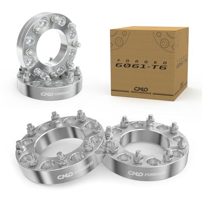 Customadeonly 8x6.5 Wheel Spacers 1.5 Inch – 4pcs Forged Aluminum Spacers with 121mm Bore, 9/16" Studs – Fits Ram 2500 & 3500 (1994–2012) – 8x165.1 Pattern – Not for Dually Trucks