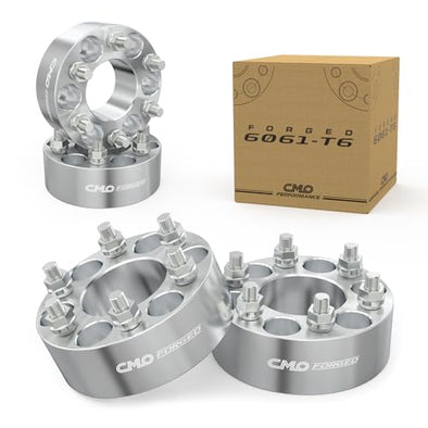 Customadeonly 6x127 (6x5) to 6x139.7 (6x5.5) Forged Wheel Adapters 50mm (2 Inch) – Compatible for 6x127 Hubs to Fit 6x139.7 Wheels – 4pc Set, 78.3mm Bore, M14x1.5 Studs