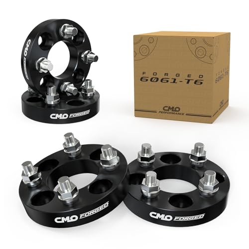 25mm (1 Inch) Black Wheel Adapters 4x114.3 to 4x100 or 4x4.5 to 4x100 (Hub to Wheel) Enable 4x114.3 hubs to Use 4x100 Wheels (4pcs M12x1.5) Compatible for Acura Honda Toyota Cars with 4x114.3 Pattern