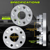 Customadeonly 5x100 Forged Hubcentric Wheel Spacers 50mm (2 Inch) (4pcs) – Compatible for PT Cruiser, Sunfire, Sebring, Grand Am, Cavalier, Century, Skylark (57.1mm CB, M12x1.5 Studs)