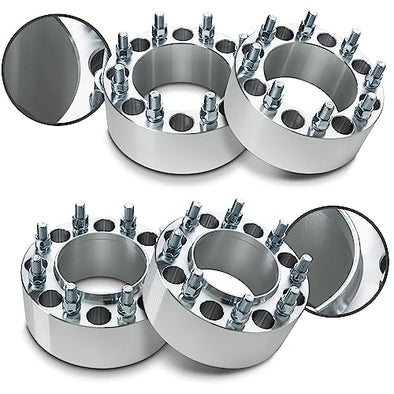Customadeonly Forged 2.5 Inch 8x170 Hubcentric Wheel Spacers Compatible for Ford F-250 Super Duty 2003-2016, F-350 Super Duty 2003-2022, Excursion 2003-2005 (4pc M14x1.5 Studs) Not for Dually