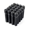 Customadeonly 20 Pieces Stud Conversion 14x1.5 to 12x1.5 Thread Black Plated Carbon Steel 61mm Length (44mm Shank) Compatible for Porsche Audi VW