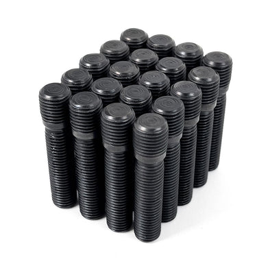 Customadeonly 20pc Black Stud Conversion Kit Thread Pitch: 14x1.5, Total Length 80mm, Shank Length 63mm, Carbon Steel, Compatible for Porsche VW Audi with 14x1.5 Only