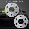 Customadeonly 6x4.5 Wheel Spacers for Durango Dakota Viper (2pc 12mm Thick) Center Bore 71.5mm Thread Pitch 1/2"-20, 6Lug 6x114.3 Hubcentric Spacer Without Lip -Longer Stud Required