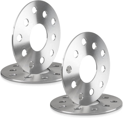 5mm Hubcentric Wheel Spacers (5x100/5x112 Bolt Pattern, 57.1mm Center Bore, No Lip) - Compatible with Audi A4/VW Golf/GTI/Jetta/Passat | 4PCS Premium Fitment Kit for 5-Lug Vehicles 1992-2022