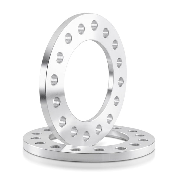 2 Pieces 1/4" Lug Centric Wheel Spacers Dual Pattern Custom CNC 8x165.1 8x6.5 8x170 Compatible for Chevy GMC Trucks Pick Up