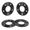 Customadeonly 5x114.3 Wheel Spacers for 370Z 350Z 240SX 300ZX GTR Murano Maxima Sentra (4pcs 5mm Thick Black) Wheel Spacer for Q60 G37 G35 Hubcentric w/o Lip 5x4.5 66.1mm Bore