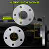 2pcs 10mm Hubcentric Wheel Spacers w/Lip 5x4.5 (67.1mm CB) Compatible with Genesis Tiburon Veloster Optima Soul Mazda 3 5 CX-7 Miata MX-6 RX-7 RX-8 Protege Compass Patriot Evo8 9 10 Eclipse