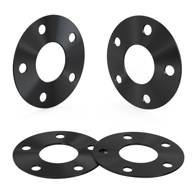 Customadeonly 5x114.3 Wheel Spacers for RSX RL CL TL Prelude CRV CR-Z Integra Type-R MDx Pilot S2000 NSX Accord Element TSx, Hubcentric Without Lip, 64.1mm Bore (3mm Thick 4pcs Black) 1/8" Adapters