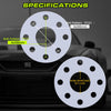 12mm Wheel Spacers 4x100 & 4x108 Hubcentric W/o Lip (2pcs) Compatible for Audi Cabriolet 1991-2000, Cabrio 1995-2003 Jetta 1976-1998 (4lug), Passat 1990-1997 (4lug) with 57.1mm Center Bore Only