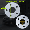 Customadeonly Wheel Spacers 5x115, Hubcentric Without Lip (10mm Thick 2pcs) Center Bore 70.3mm (Extended Studs Required) Compatible for Electra La Crosse Le Sabre Reatta Regal