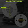 3mm (3/32 Inch) Hubcentric Black Wheel Spacers 4x100 Compatible For Honda Accord Civic Crx Del Sol Fit Prelude Integra Insight DA DC2 EG EK EF, Compatible For Mitsubishi Mirage (2pcs 56.1mm M12x1.5)
