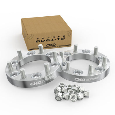 6x5.5 Wheel Spacers Forged 1 Inch (25mm) Compatible For GMC Jimmy C15 K15 K1500 K1500 Suburban, Chevy Blazer K1500, For Jeep Cherokee, International Scout (2pc 108mm 7/16-20 Studs) 6x139.7 Spacer