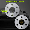 Customadeonly 6x139.7 (6x5.5) Wheel Spacers 8mm (5/16") – 2pcs Hubcentric w/o Lip – Fits Ram 1500 2019–2022 (Excl. Classic), Titan XD, Armada, Wagoneer, QX80 – M14x1.5 – Extended Studs Required
