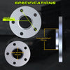 Customadeonly Forged 5x127 (5x5) Wheel Spacers 12mm Hubcentric (4pcs, 71.5mm Bore, 1/2-20 Studs) Compatible with Jeep Wrangler 2007–2017, Commander 2006–2010, Grand Cherokee 1999–2010