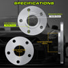 5x5.5 5x139.7 Forged Wheel Spacers 12mm Hub Centric with Lip – 77.8mm to 108mm Center Bore – Compatible for Ram 1500 Dakota Durango Raider Aspen – 2 Pieces