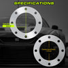 Customadeonly 8x6.5 Wheel Spacers for Sierra 2500 Silverado 2500 (2pcs) Hubcentric w/o Lip, 117mm Hub Bore, Extended Studs May Be Required -12mm (1/2") Thick
