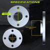 Customadeonly 4x100 Forged Hubcentric Wheel Spacers 10mm with Lip (2pcs) – Compatible for Miata, 124 Spider, Corolla, Echo, MR2, xA, xB – 54.1mm CB, M12x1.5 Thread Pitch
