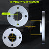 Customadeonly 4x108 Forged Hubcentric Wheel Spacers 12mm (1/2 Inch) (2pcs) – Compatible for Ford Contour, Escort, Focus, Fusion, Mercury Cougar – 63.4mm Bore – Longer Studs Required
