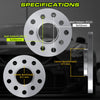 15mm Wheel Spacers 5x100 & 5x112 Hubcentric W/Lip (2pcs) Compatible for Golf 1999-2021, GTI 1999-2022, Jetta 1992-2022 (5lug), Passat 1998-2022, A4 1997-2008 with 57.1mm Center Bore Only