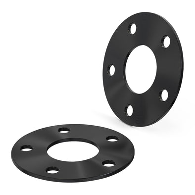 Customadeonly 5x114.3 Wheel Spacers for RSX RL CL TL Prelude CRV CR-Z Integra Type-R MDx Pilot S2000 NSX Accord Element TSx, Hubcentric Without Lip, 64.1mm Bore (5mm Thick 2pcs Black) 3/16" Adapters
