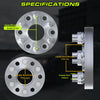 Customadeonly 6x139.7 (6x5.5) Forged Wheel Spacers 2" (50mm) – 4-Pack Hubcentric 77.8mm Bore – M14x1.5 Studs – Fits Ram 1500 2019–2022, Titan XD, Armada, QX80, Wagoneer (Excl. Classic)