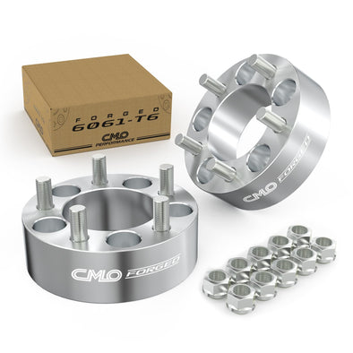 Customadeonly 5x6.5 (5x165.1) Wheel Spacers 50mm (2") Forged – 2-Pack – 16x1.5 Studs – Fits Defender 90 1994–1997, Discovery 1994–1998, Range Rover 1970–1998 (5x6.5 Models Only)