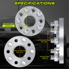 Customadeonly 5x100 Forged Hubcentric Wheel Spacers 50mm (2") (2pcs) – Compatible for Toyota Corolla, Prius, Matrix, Celica, Scion tC, Lexus CT200h, Pontiac Vibe (54.1mm CB, M12x1.5 Studs)