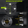 Customadeonly 4x114.3 Forged Hubcentric Wheel Spacers Black 50mm (2 Inch) (2pcs) – Compatible for Nissan 240SX, 300ZX, Sentra, 240Z, 280ZX, Infiniti G20, M30 (66.1mm Center Bore, M12x1.25 Studs)