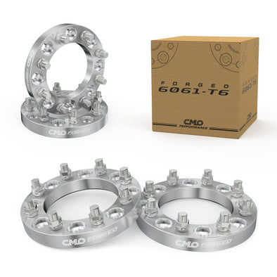 Customadeonly 8x6.5 Wheel Spacers for Ford & Ram with 9/16" Studs 126mm Center Bore (4pcs 1.0" Thick) 8x165.1 Spacer- Trimming Factory Studs May Required